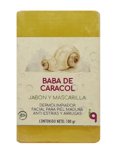 Fotografia de producto Jabón Artesanal de Baba de Caracol con contenido de 100 gr. de Iq Herbal Products
